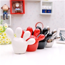 供应陶瓷工艺品家居装饰品抽象摆件陶瓷工艺品礼品福贵脚丫