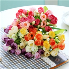 田园风格春色QQ玫/假花/茶几装饰花绢花QQ玫小茶苞茶玫玫瑰花束