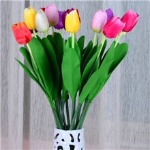 单支郁金香绢花干花假花台面桌面摆放花艺客厅装饰品仿真花