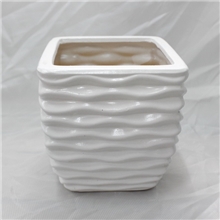 陶瓷花盆批发花器工艺花盆陶瓷盆景盆园艺花盆040白