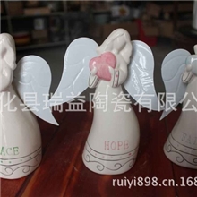 陶瓷工艺品纯手工艺爱心小天使F0005