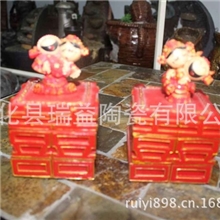 库存树脂工艺品纯手工艺喜庆双喜多层置物盒Q0053