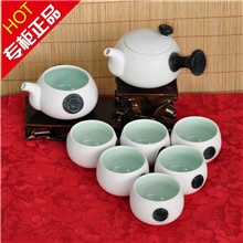 玉雪玲珑之静音德化陶瓷雪花釉整套高档功夫茶具套装厂家批发