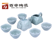 德化厂家直供特价功夫茶具特价茶具套装批发陶瓷哥窑茶具套组