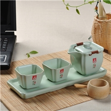 厂家供应正品汝窑功夫茶具套装整套汝瓷旅行办公套组一壶二杯
