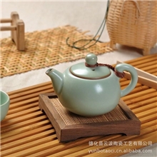 批发供应汝窑茶具正品汝窑茶壶功夫茶具泡茶壶西施壶100%开片