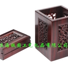 红木笔筒名片盒文房用品檀木工艺品可加工定制个人收藏品