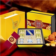 中秋节茶具套装月饼礼盒和记隆月饼创意礼品