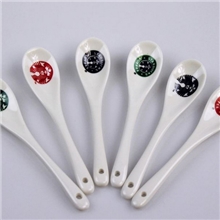 现货混批星巴克咖啡勺汤勺调味勺饭勺陶瓷勺子调羹搅拌勺