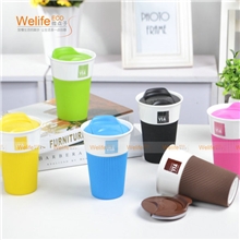 微点子新款星巴克VIA咖啡杯创意陶瓷杯隔热马克杯杯子带盖水杯