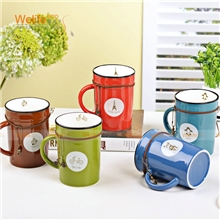 微点子ZAKKA复古色釉杯子简约创意陶瓷杯马克杯牛奶杯水杯