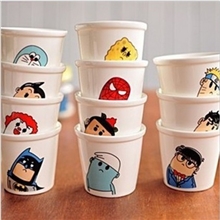 zakka十二迷你小酒杯歪脖子陶瓷杯十二卡通小茶杯