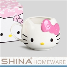 现货韩版创意HelloKitty立体造型早餐杯牛奶杯儿童可爱水杯