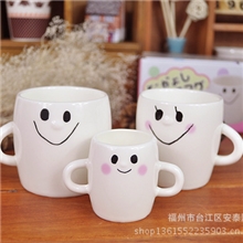 爆款热销ZAKKA陶瓷杯亲子杯一家人牵手杯批发陶瓷杯1189