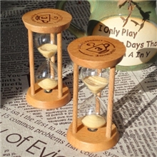 三分钟沙漏日式竹木3分钟计时器创意迷你漏斗儿童刷牙搭档