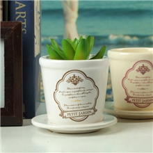 【热销】zakka风英文陶瓷小花盆陶瓷花器花瓶小额批发17-22