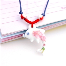 景德镇粉彩瓷经典手工陶瓷项链鸟语系列项链典雅淑女