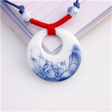 疯抢价景德镇手工编织民族风饰品手工项链陶瓷项链毛衣链女