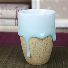 楚瓷影青流釉杯青釉流釉花茶杯牛奶杯情侣马克杯批发定制