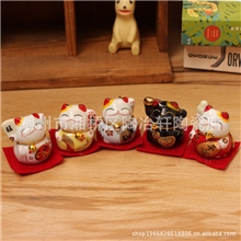 混批,1寸招财进宝纳福大吉招财猫创意礼物，婚礼开业家居摆件礼物