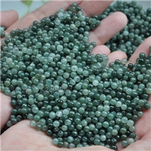 天然A货翡翠珠子散珠批发翡翠油青4mm圆珠玉珠DIY配件散件配珠