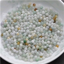 天然A货翡翠珠子散珠批发5-5.9mm翡翠圆珠玉珠配珠diy散件配件