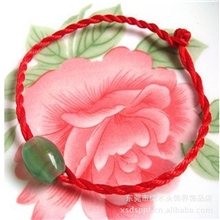 手工编织民族风幸运红绳招财本命年红绳串珠路路通手饰手链