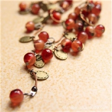 X0267"呛口小辣椒最新泰国风情甜蜜小樱桃项链yuri秀