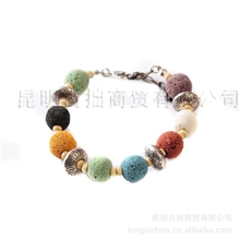 火山石手链批发民族饰品批发火山岩饰品火山石批发古拙小饰品