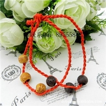本命年转运3颗护身符幸运手链辟邪红绳子批发红手绳
