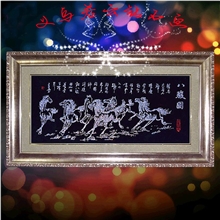 爆款正品八骏图DIY钻石画批发钻石画厂家客厅画装饰画小版