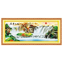 旭日东升（新版）j-1095特价百分百精准印花十字绣批发