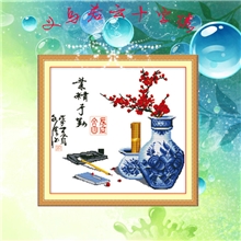 义乌若云装饰画钻石画diy文房四宝Z017厂家批发