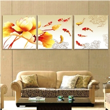 十字绣批发义乌厂家直销精准印布新款客厅九鱼聚荷财丝线大画