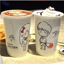 新时尚创意简单男女陶瓷杯马克情侣杯时尚礼品杯厂家直销