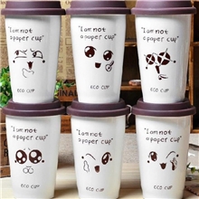 新款创意笑脸杯星巴克六中表情笑脸杯创意陶瓷马克杯不加价