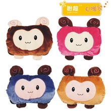 新款嘟嘟羊双插手电热水袋可爱卡通暖手宝/电暖袋/暖手袋批发