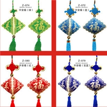 进口十字绣套件平安福厂家批发汽车挂件中国风满珠绣立体三面