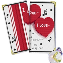 大家闺绣十字绣钱包套件已裁剪长款心心相惜厂家批发