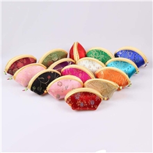 中式复古元宝包抽奖礼品碎花小零钱包/钥匙荷包喜糖包厂家直销