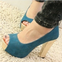 2013新款性感超高跟鞋韩国夜店公主粗跟防水台鱼嘴鞋女鞋