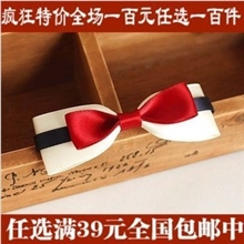 韩国手工蝴蝶结发饰头花头饰小饰品批发2元店地摊发夹