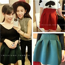 2013冬季新款3581#欧美女装新面料挺括花苞裙半身裙