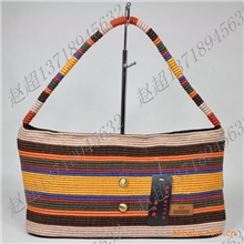 布之韵包972#手工编织布艺包条纹民族时尚包彝族风情休闲包