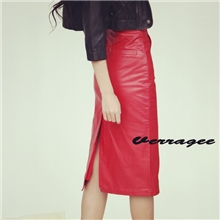 2013秋装新欧美高腰包臀显瘦pu皮裙子一步裙中裙半身裙大码