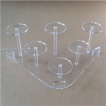 厂家直供三角形压克力陶瓷展示架，茶杯展示架，茶具架（可定制）