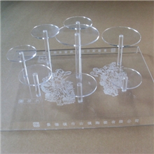 现货批发(唯特创艺坊）厂家直销8头压克力茶具陶瓷展架