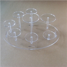 厂家直销圆形压克力陶瓷展示架，茶具茶杯展示架[可定制,可混批]