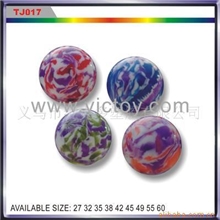 供应弹力球,花纹球,多彩球.