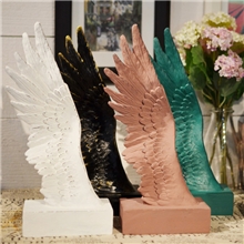 天使翅膀摆件欧美风格家居办公室饰品北欧树脂创意个性书房装饰